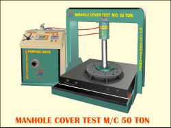 Manhole Cover Testing Machine - Compression Testing Equipment by KJ International, Ahmedabad, Gujarat, India